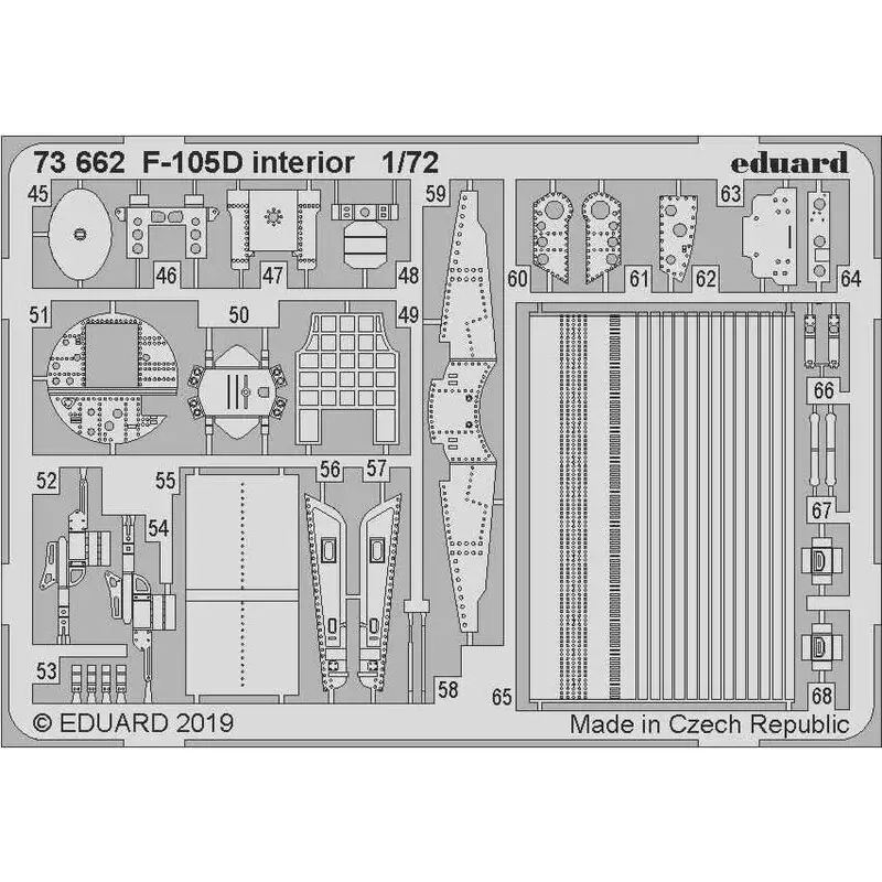 Republic F-105D Thunderchief-interieur (ontworpen voor gebruik met Trumpeter-sets) Beperkte Voorraad