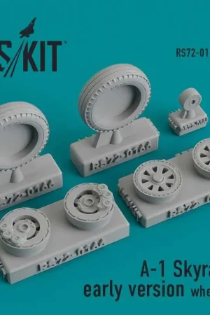 Veilige Betaling Douglas A-1H / A-1J Skyraider vroege versie wielen set (ontworpen voor gebruik met Fujimi, Hasegawa en Revell kits)