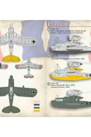 Rechtstreeks Van De Fabrikant Sticker Loire 1301. Loire 130 Eenheid: 5 Escadrille d'Indochine, Armee de l'Air.Serie: 2 (N2).Cat Lai, Frans Indochina.2.Loire