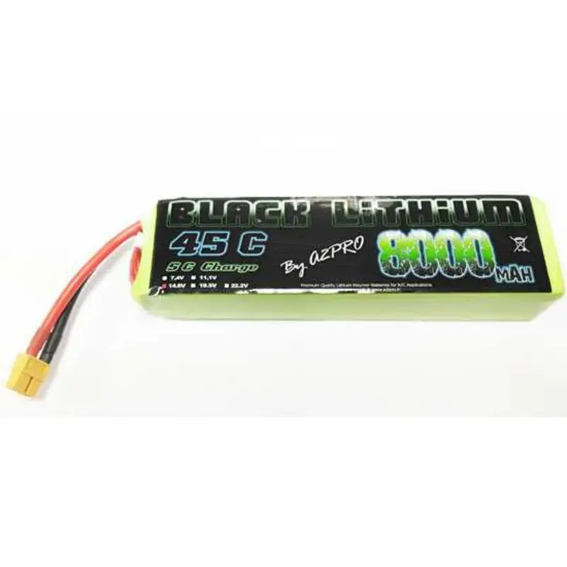 Flitsaanbieding Battery LiPo Black Lithium 8000mAh 45C 4S Stroomvoorziening