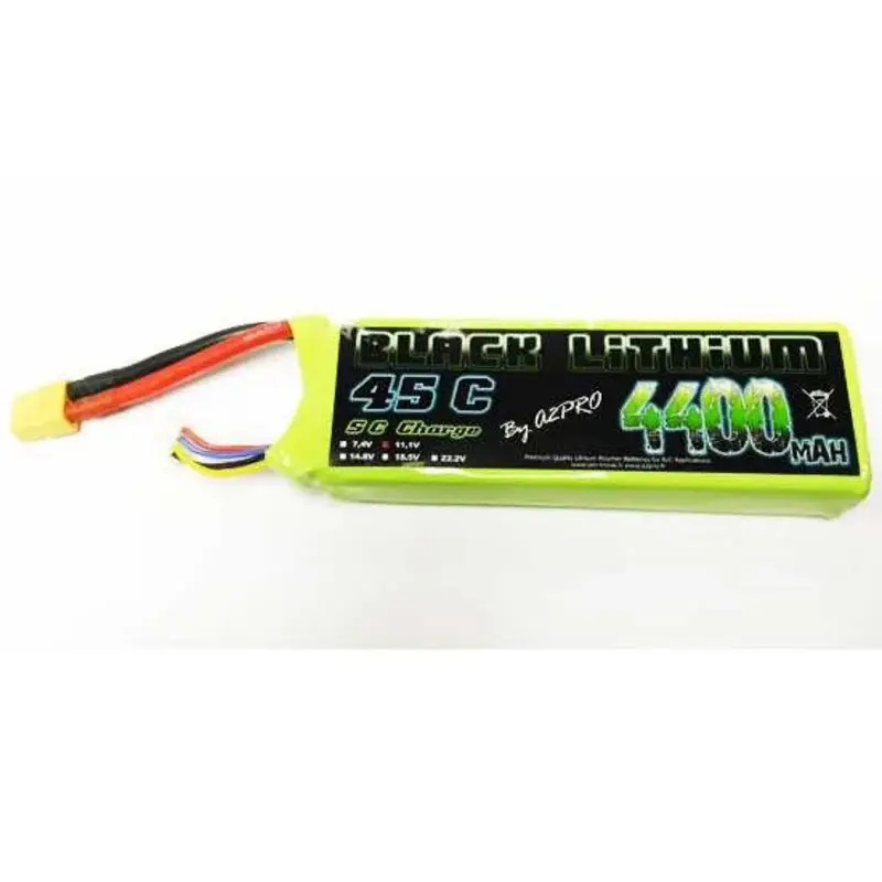 LiPo Battery Black Lithium 4400mAh 45C 3S Stroomvoorziening Koop Online