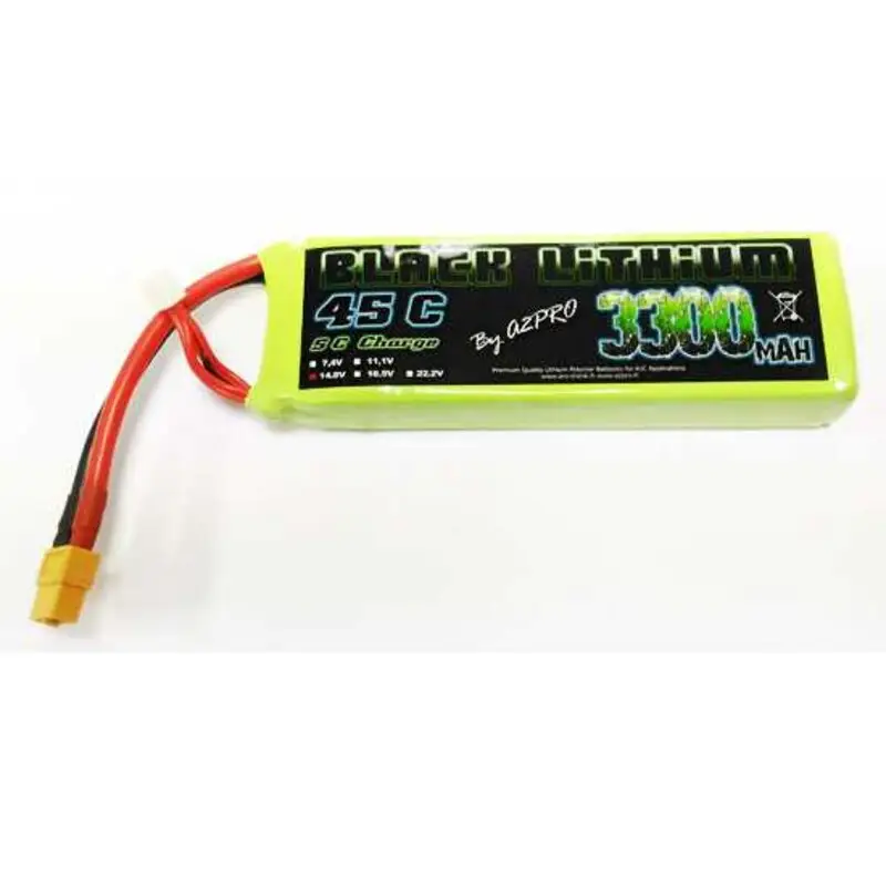 Beste Prijs Battery LiPo Black Lithium 3300mAh 45C 4S Stroomvoorziening