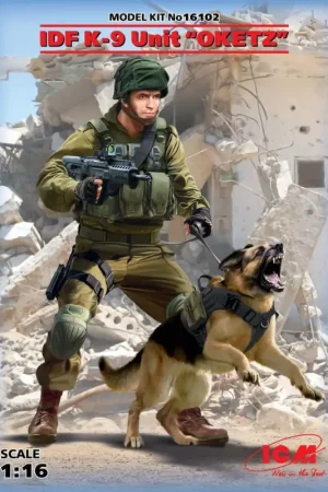 K-9 Israëlische politieteamofficier met hond (100% nieuwe mallen) Figuren Laatste Versie