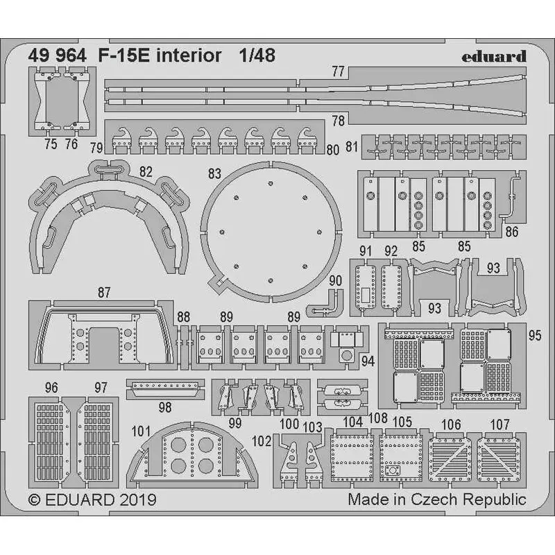 Superprijs McDonnell F-15E Strike Eagle-interieur (ontworpen voor gebruik met de Great Wall Hobby-kits)