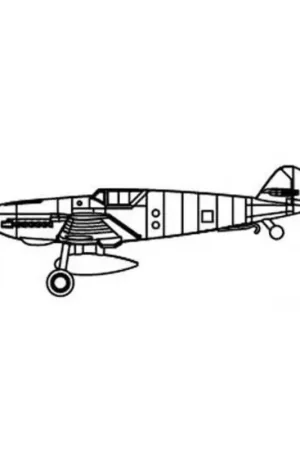 Op = Op Messerschmitt Bf-109T (6) Schaalmodel