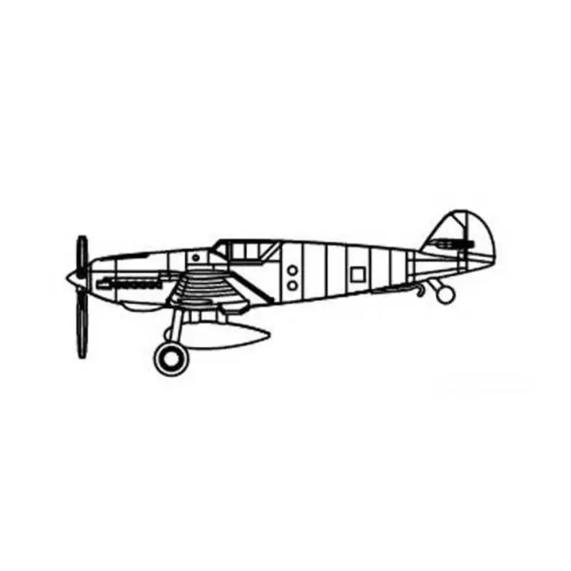 Op = Op Messerschmitt Bf-109T (6) Schaalmodel