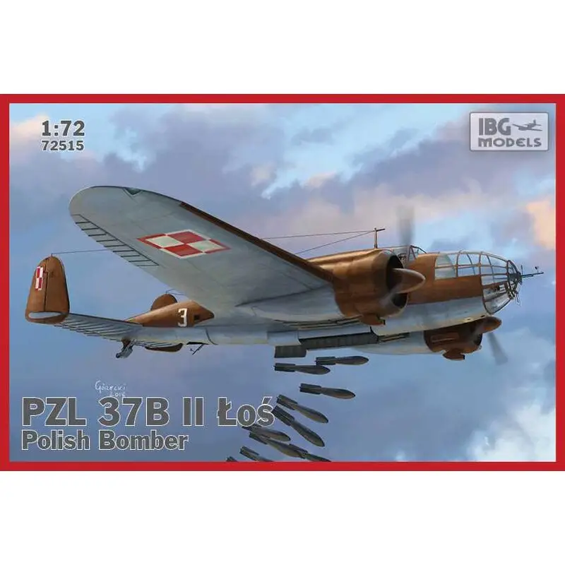 Snelle Levering PZL.37B II Los - Middelzware Poolse bommenwerper Schaalmodel