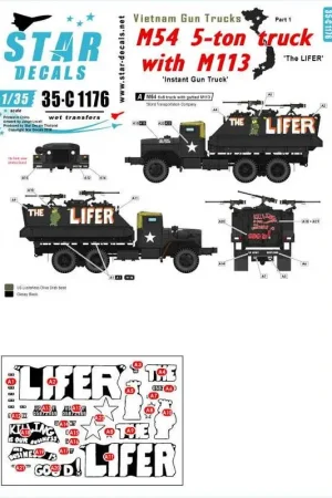 Vietnam Gun Trucks 1. 'The LIFER'.M54 5-tons truck met een uitgehaalde M113. Must-Have