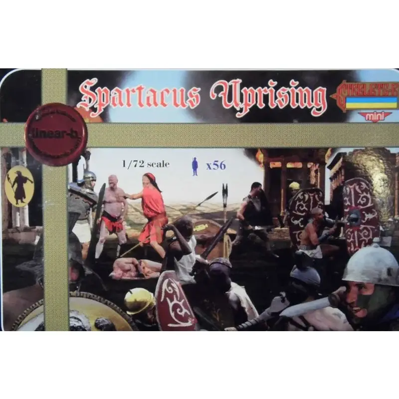 Weekendaanbieding Spartacus Uprising Set 1 56 cijfers in 14 poses (Deze is gemaakt door Strelets exclusief voor Linear-A (Stripes Boxing)