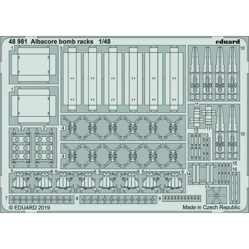 Fairey Albacore bommenrekken (ontworpen om te worden gebruikt met trompettist kits) Populair