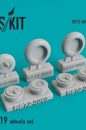 Seizoensaanbieding Mikoyan MiG-19 wielen set (ontworpen om te worden gebruikt met Bilek en Kopro (ex KP) kits)