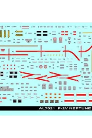 Rechtstreeks Van De Fabrikant Sticker Lockheed P2V-7 Neptune stencilling (ontworpen om te gebruiken met Hasegawa en Revell kits)