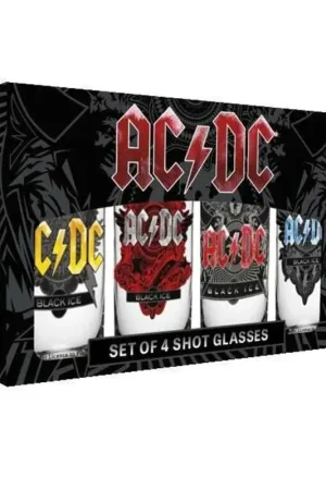 AC/DC Shotglass 4-Pack Black Ice Beste Prijs