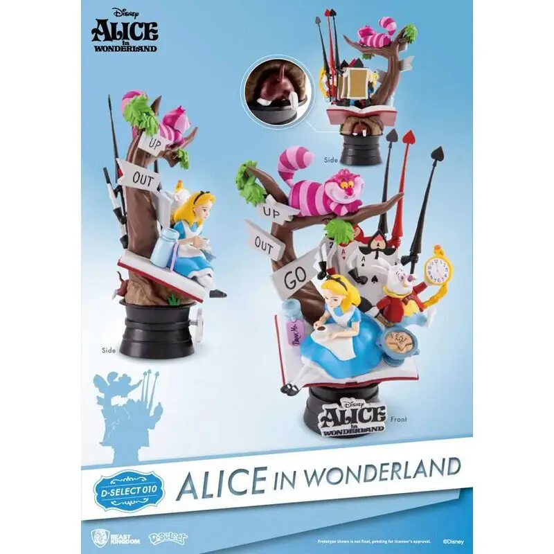 Hoge Kwaliteit Alice in Wonderland D-Select PVC Diorama 15 cm
