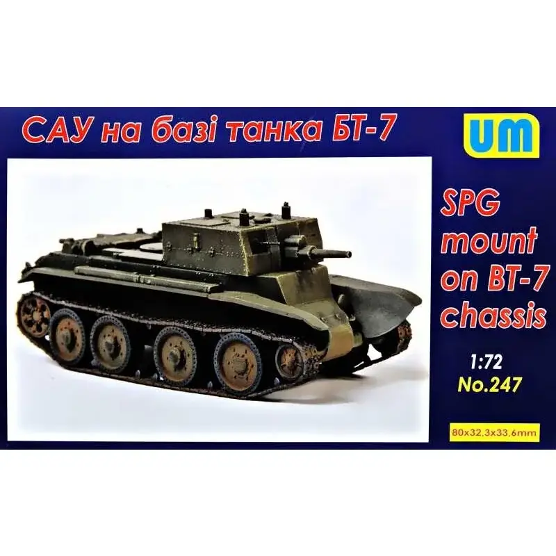 SPG op basis van het BT-7-chassis. Schaalmodel Voordeelprijs
