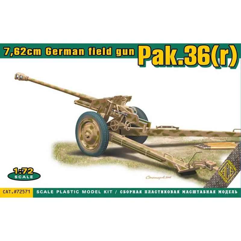 Pak.36 (r) 7.62cm.Duits veldgeschut Schaalmodel Nu Kopen
