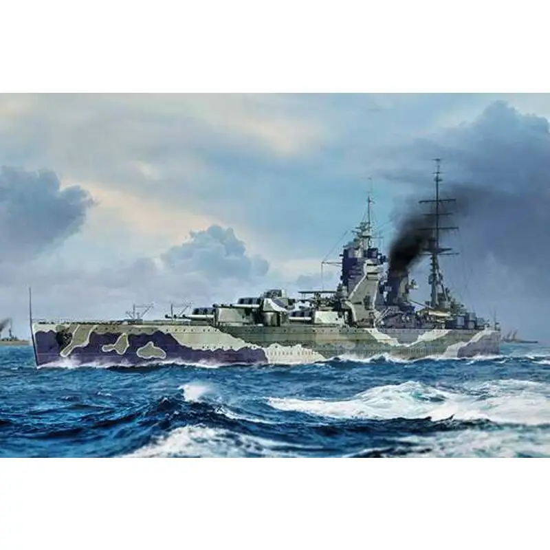 Gratis Retour HMS Rodney Schaalmodel