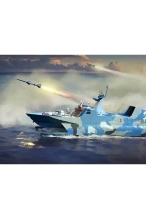Finale Uitverkoop PLA Navy Type 22 Missile Boat.Type 22 raket boot is een nieuwe generatie Chinese marine raket boten gebruikt om de oude 21-type