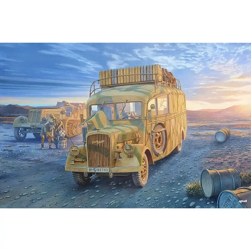 Lage Prijs Opel Blitz Omnibus W39 Stabswagen Schaalmodel