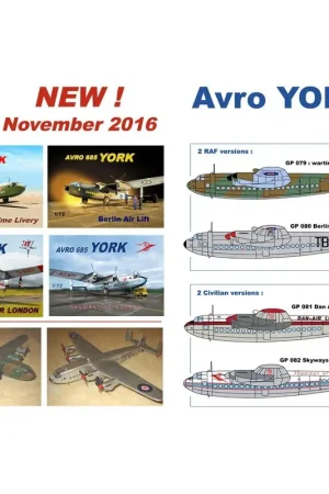 Korting Avro York RAF oorlogstijd livery Schaalmodel