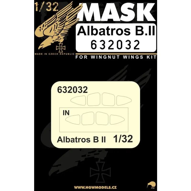Albatros B.II (ontworpen voor gebruik met Wingnut Wings kits) Maskers Accessoire Alleen Vandaag