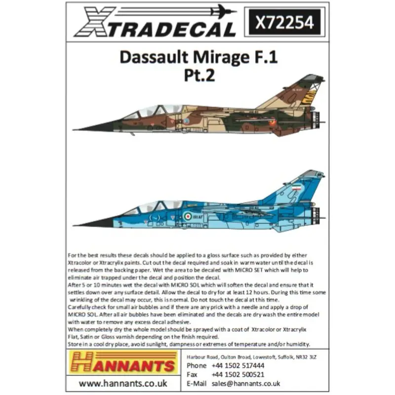 Sticker Dassault Mirage F.1B Deel 2 Twee zitplaatsen (9) F1ED 3-6407 / 10 Islamitische Republiek Iran AF, Teheran 2013 - F1B 502 Hete Deal
