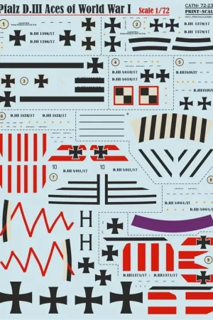 Koop Vandaag Sticker Pfalz D.III Aces of WWI Decal