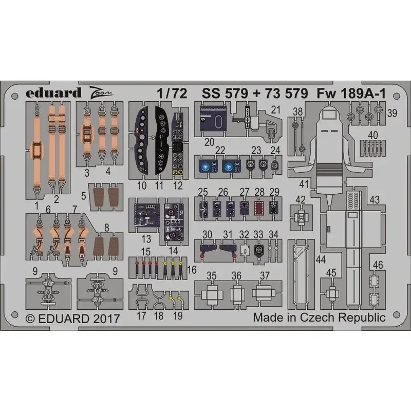 Exclusieve Aanbieding Focke-Wulf Fw-189A-1 (ontworpen voor gebruik met ICM kits) Accessoire