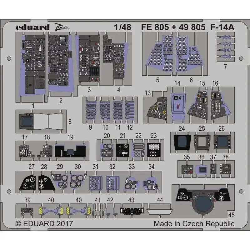 Grumman F-14A Tomcat interieur (ontworpen om te worden gebruikt in combinatie met Tamiya kits) Seizoensaanbieding
