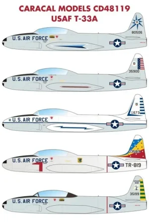 Koop Vandaag Sticker USAF Lockheed T-33A Shooting Stara follow-on voor onze twee zeer succesvolle Air National Guard T-33 bladen, deze nieuwe