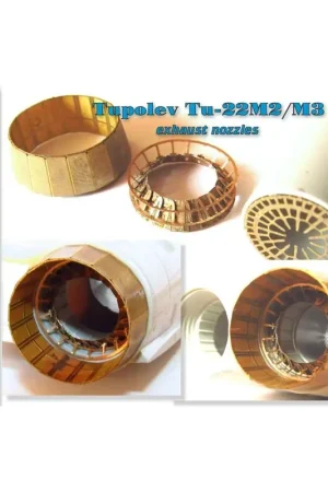 Tupolev Tu-22M2 / M3 uitlaat nozzles (ontworpen voor gebruik met de Trompetter kits) Op = Op