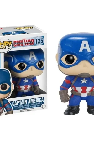 Captain America Civil War POP! Vinyl Bobble-Head Captain America 10 cm Pop figur Merkproduct
