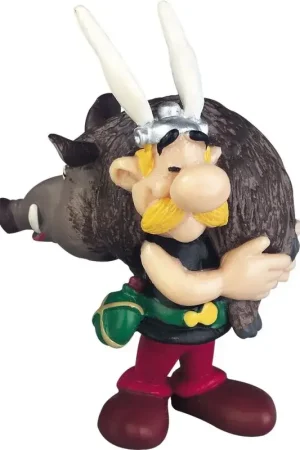 Asterix Figure Asterix holding a Boar 6 cm Figuurtje Beste Prijs