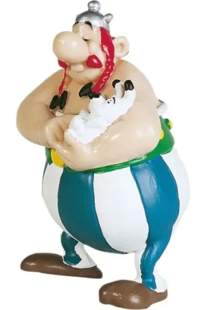 Flitsaanbieding Asterix Figure Obelix with Dogmatix 8 cm Figuurtje