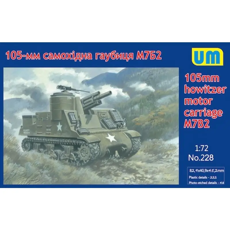 Flitsaanbieding 105mm houwitser motor Carriage M7B2 Schaalmodel