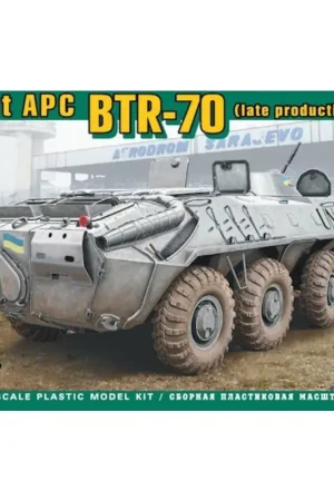 Hete Deal Russische BTR-70 gepantserde personnel carrier, laat de productie Schaalmodel