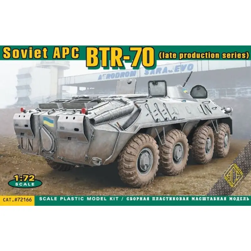 Hete Deal Russische BTR-70 gepantserde personnel carrier, laat de productie Schaalmodel