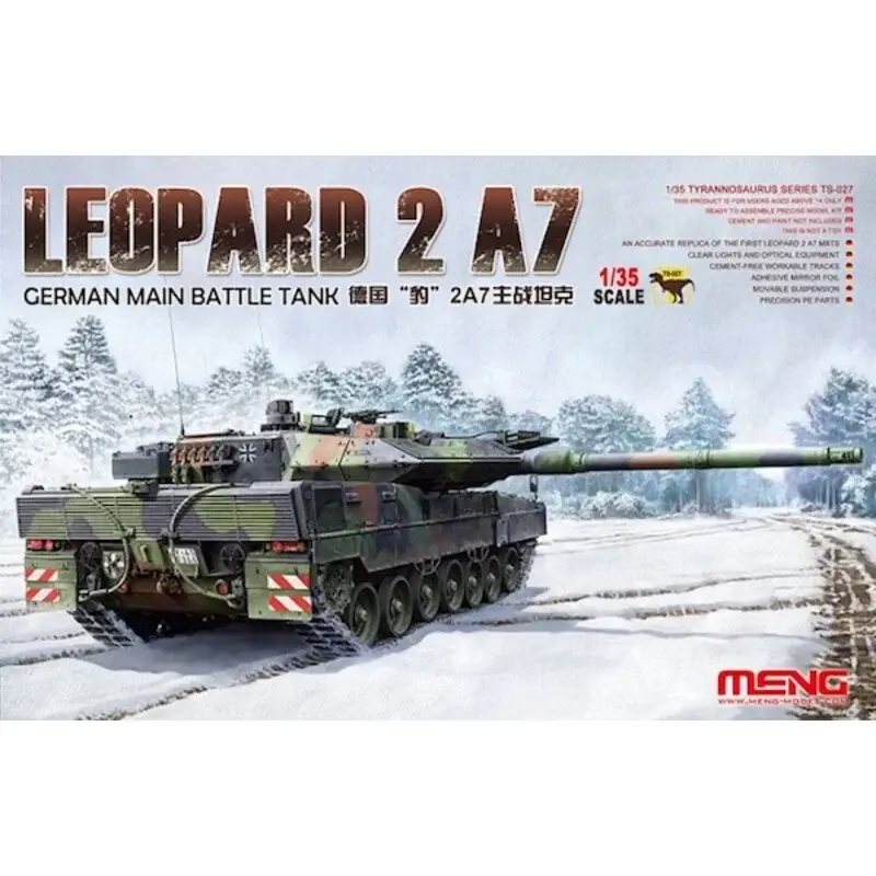 Premium Duitse Main Battle Tank Leopard 2 A7 Schaalmodel