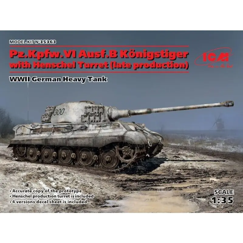 Goedkoop Pz.Kpfw.VI Ausf.B Königstiger met Henschel Turret (late productie) (100% nieuwe mallen)