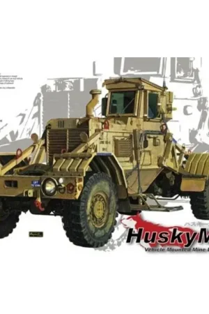 Husky Vehicle Mounted-Mine Detector Mk III Schaalmodel Populair