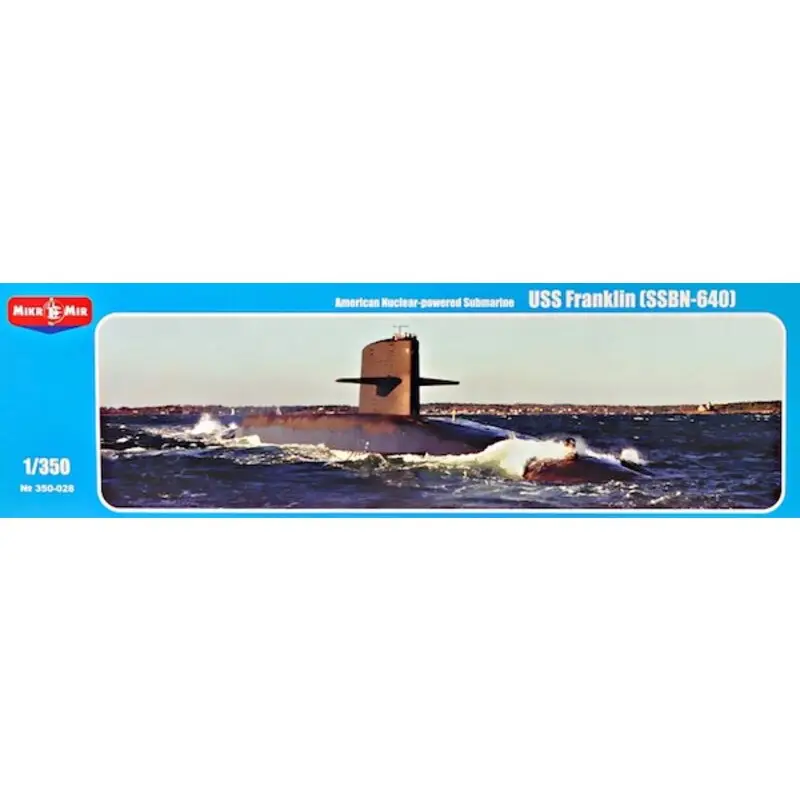 SSBN Franklin-klasse onderzeeër. Schaalmodel Hoge Kwaliteit