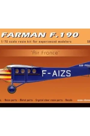 Meest Verkocht Farman F.190 'Air France' full kit Schaalmodel