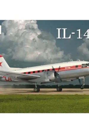 Flitsaanbieding Ilyushin Il-14 & # 1052 - (late versie) Crate Schaalmodel