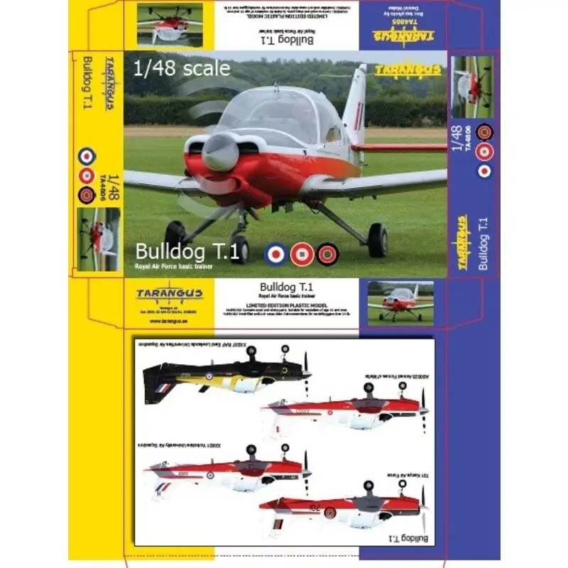 Gereduceerde Prijs Scottish Aviation T.Mk.1 Bulldog RAF Schaalmodel