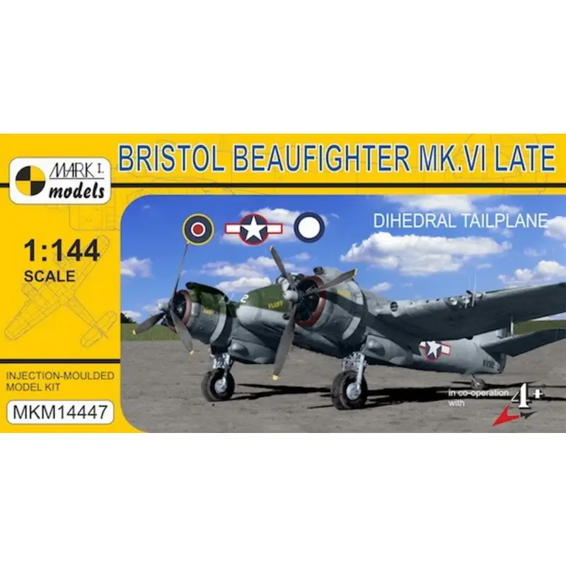 Bristol Beaufighter Mk.VI Late 'Dihedral staartvlak' (RAF, RAAF, USAAF) Schaalmodel Direct Verzonden