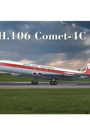 Gratis Retour de Havilland 106 Comet 4C Dan Air London Schaalmodel