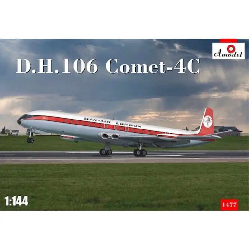 Gratis Retour de Havilland 106 Comet 4C Dan Air London Schaalmodel