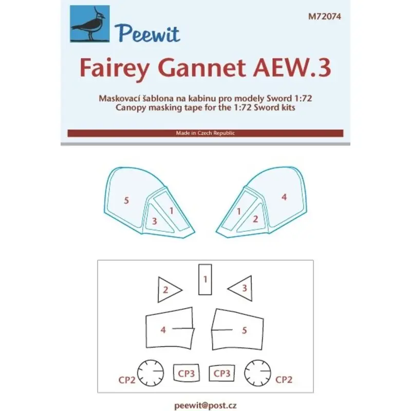 Fairey Gannet AEW.3 (ontworpen voor gebruik met Zwaard kits) Accessoire Meest Verkocht