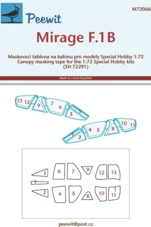Shop Nu Dassault Mirage F.1B (ontworpen om te worden gebruikt in combinatie met Special Hobby kits)