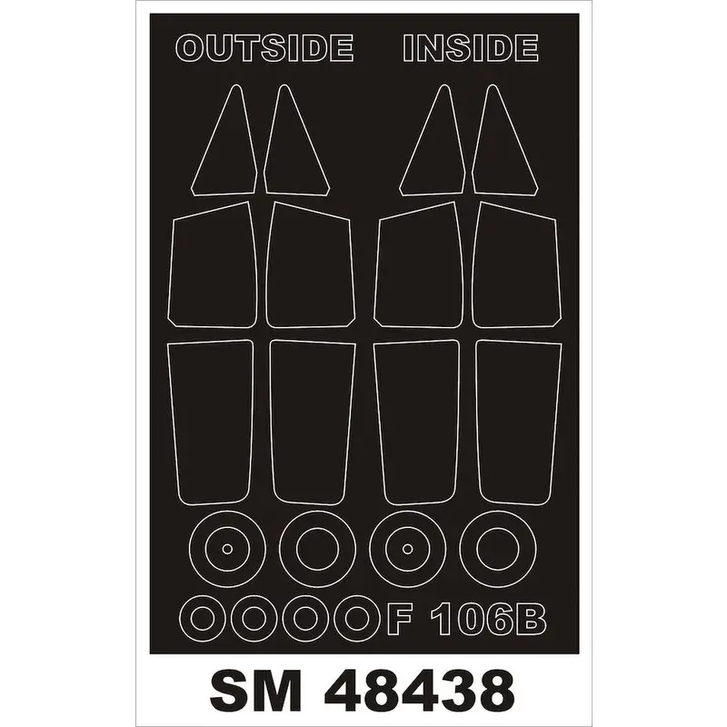 Finale Uitverkoop Convair F-106B Delta Dart (ontworpen voor gebruik met de Trompetter kits) (buiten, binnen)